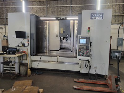 YCM TCV 2000A CNC 78.7" TRAVELING COLUMN VERTICAL MACHINING CENTER