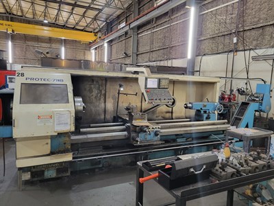 HANKOOK PROTEC 7NB CNC FLAT BED TEACH LATHE