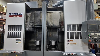 OKUMA HOWA 2SP V40 CNC VERTICAL TURNING CENTERS