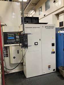 TOSHIBA BTD 200QH CNC 4 AXIS (2) AUTO FACTORY PALLET CHANGER HORIZONTAL BORING AND MILLING MACHINE