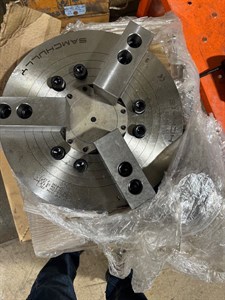 SAMCHULLY 18" 3 JAW THRU HOLE HYDRAULIC CHUCK (NEW)
